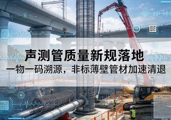 密山声测管质量新规落地，一物一码溯源，非标薄壁管材加速清退